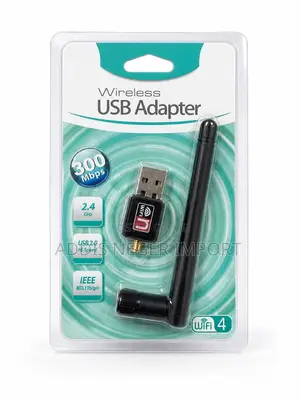 Wireless N USB Wi-Fi Adapter With External Antenna