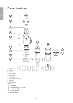 ​ Coline Multi-Blender/ ኮሊን መልቲ -ብሌንደር (750ml)