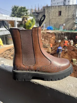 High Quality Leather Boots Men's Master Quality