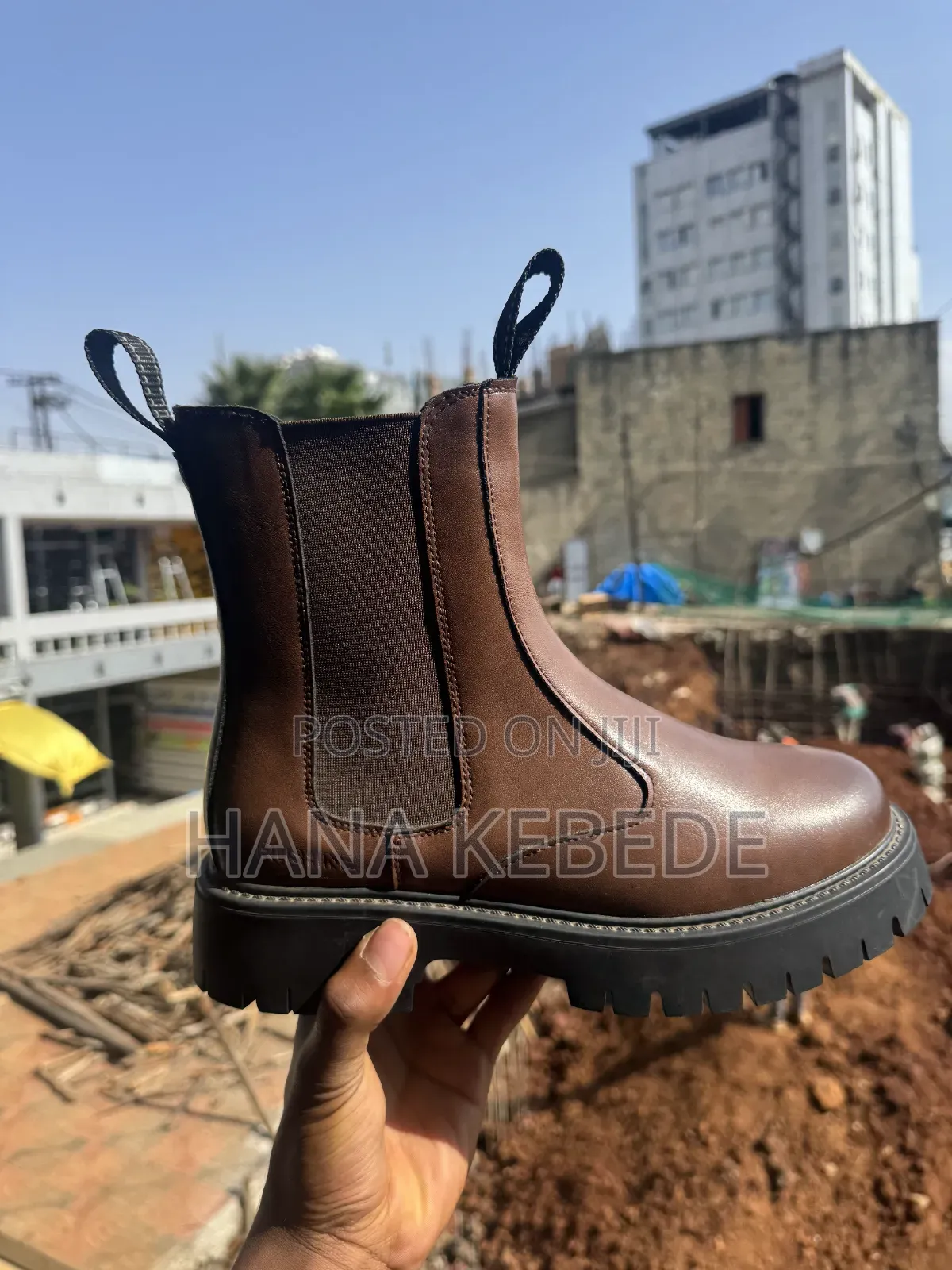 High Quality Leather Boots Men's Master Quality