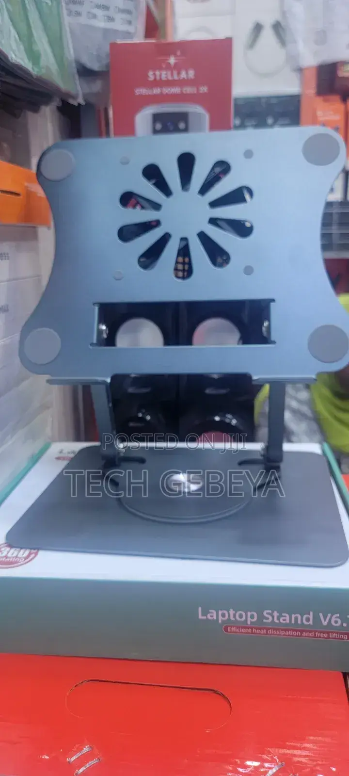 360° Adjustable Laptop Stand With Cooling Fan