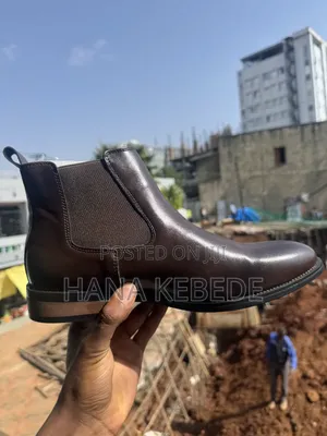 Brown Leather Chelsea Boots