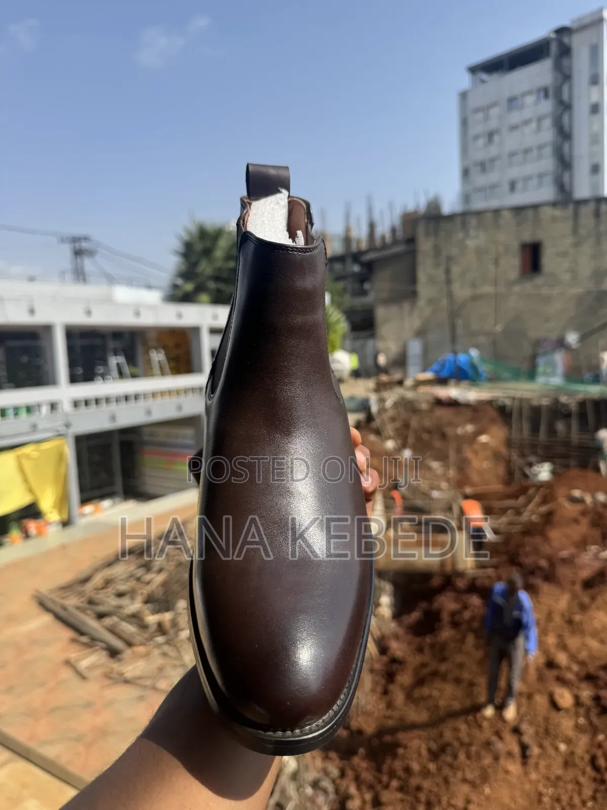 Brown Leather Chelsea Boots