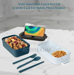 አዲስ! Brand New Kimola Double-Layer Lunch Box With Utensils!