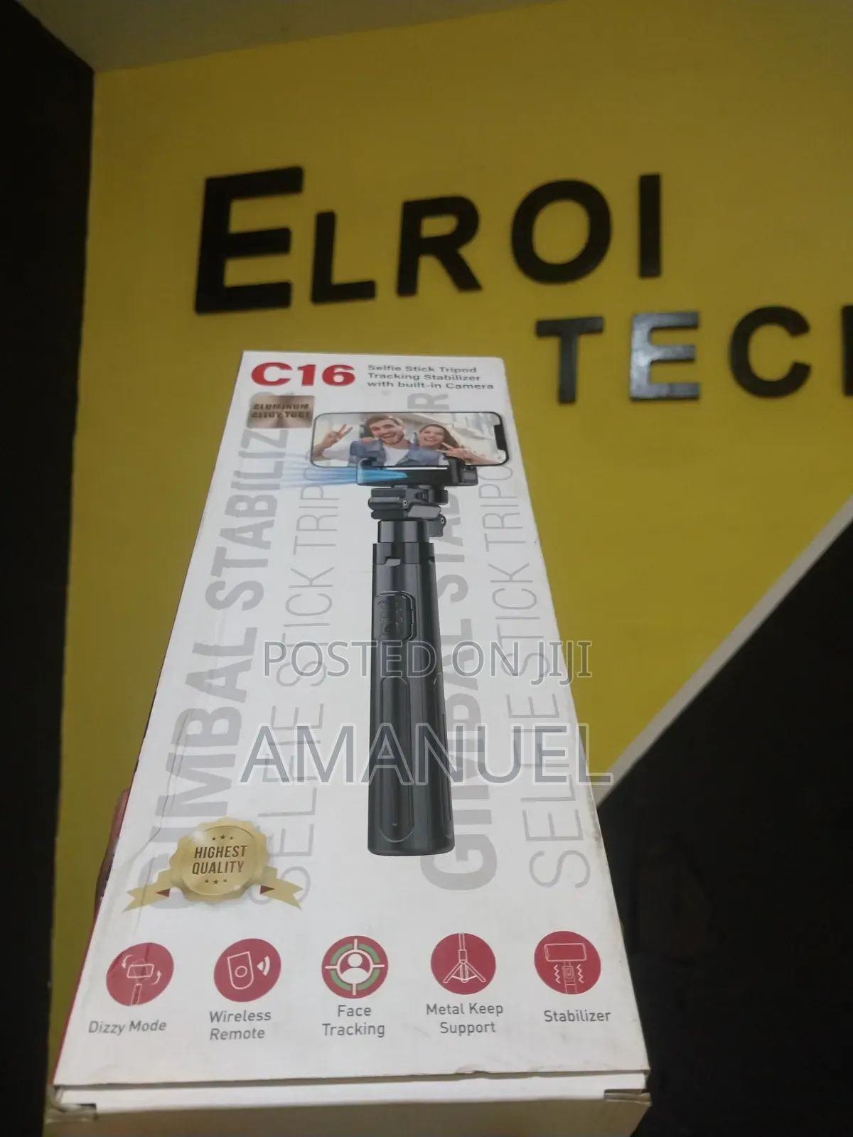 C16 Smart Selfi Stick Tripod and Gimbal Stablazer