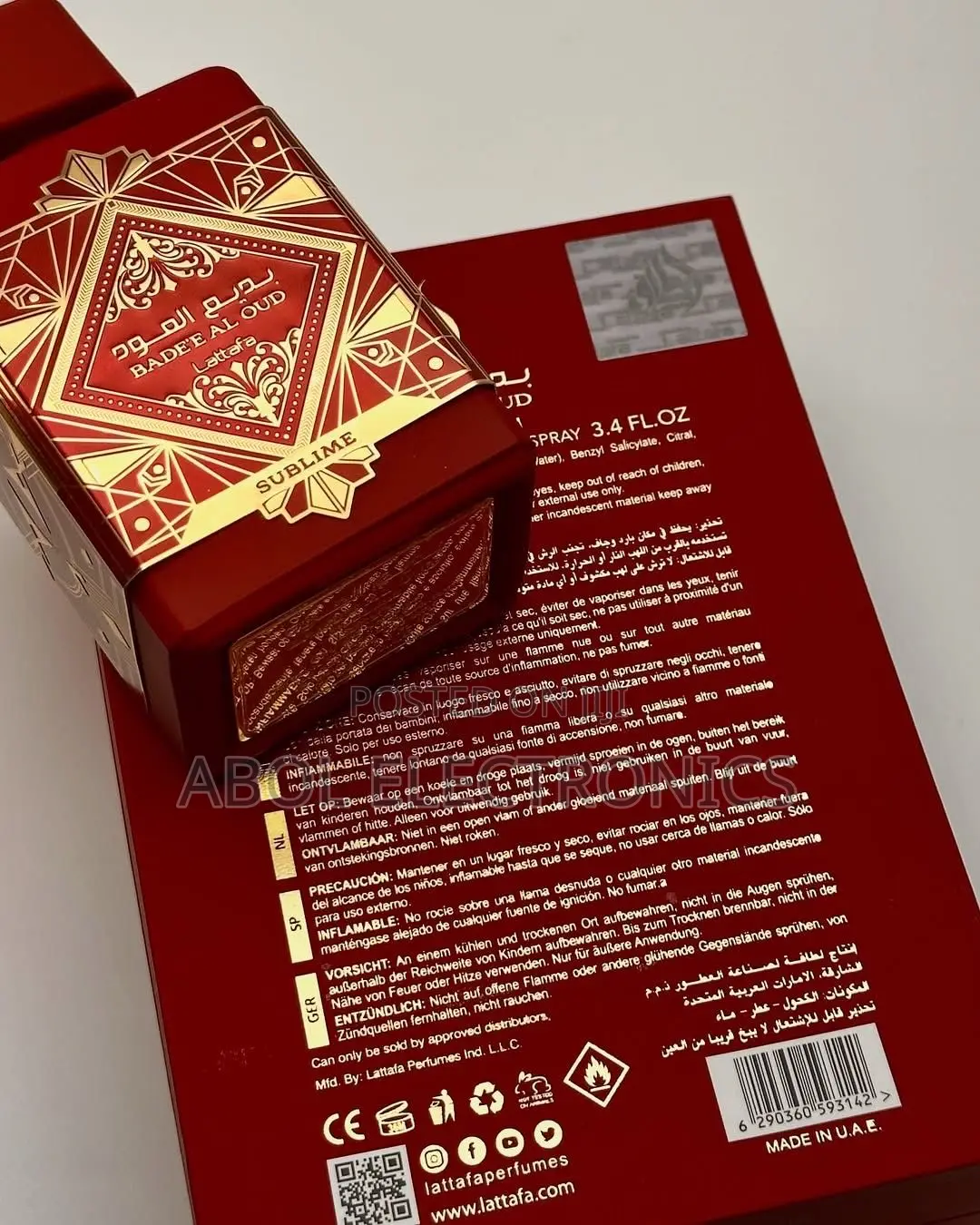 Lattafa "Bade'e Al Oud - Sublime" Eau De Parfum (100ml)