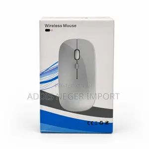 Slim Silver Wireless Mouse for Laptop and Desktop