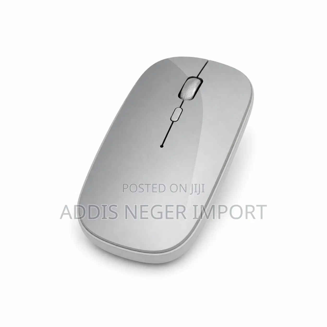 Slim Silver Wireless Mouse for Laptop and Desktop