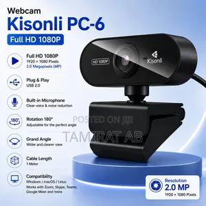 Kisonli PC-6 Full HD 1080P Webcam