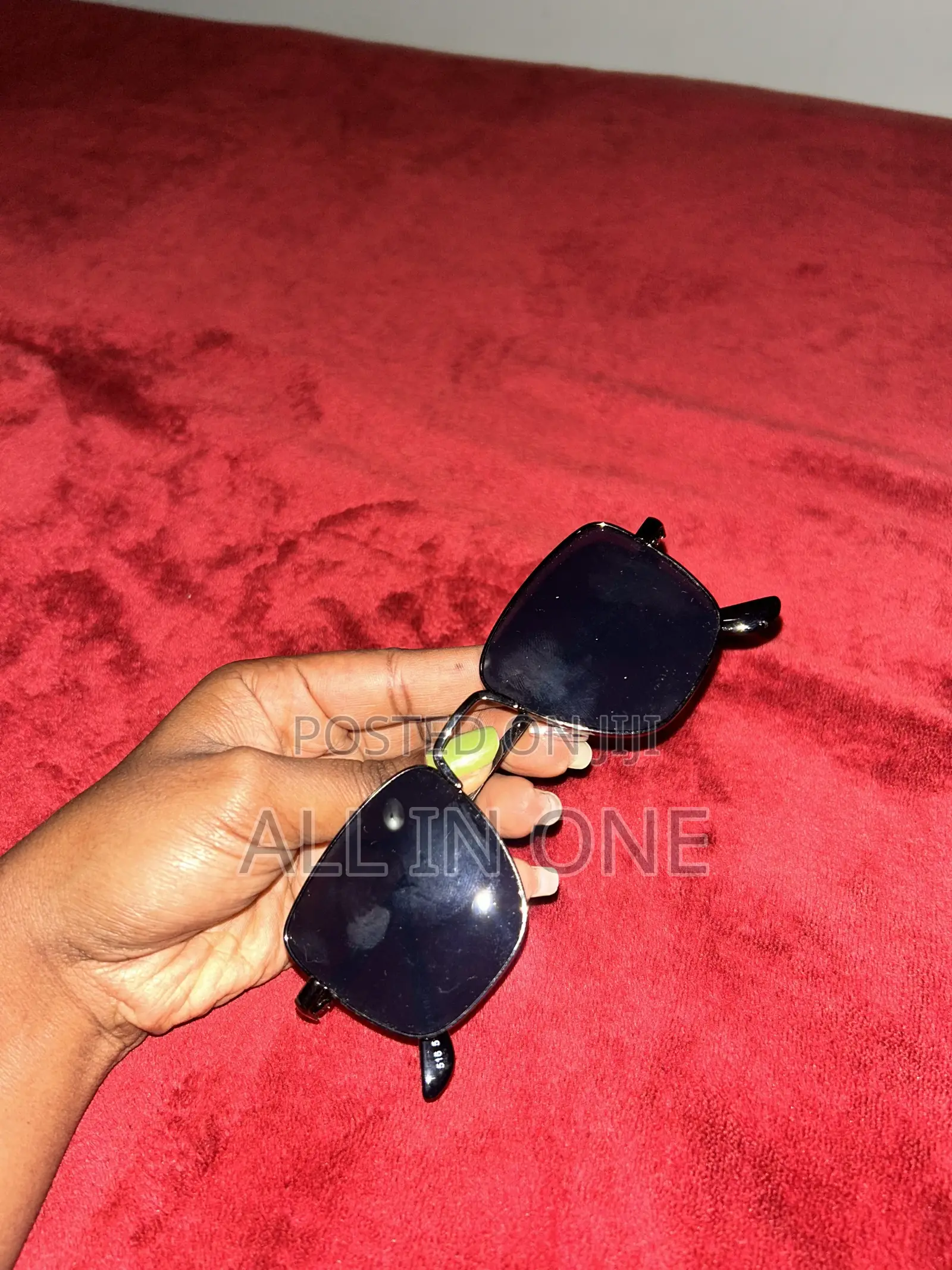 Black Rectangle Sunglasses