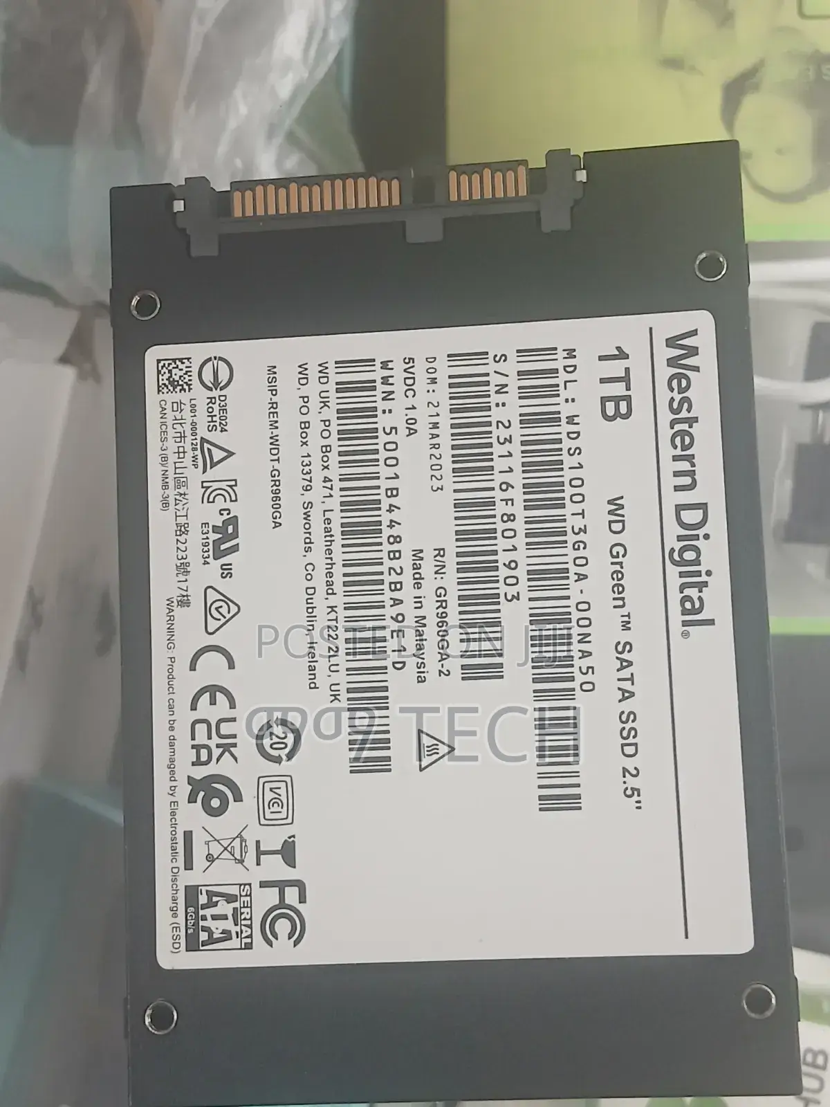 WD Green 1TB 2.5" SATA SSD – Super Fast Upgrade!
