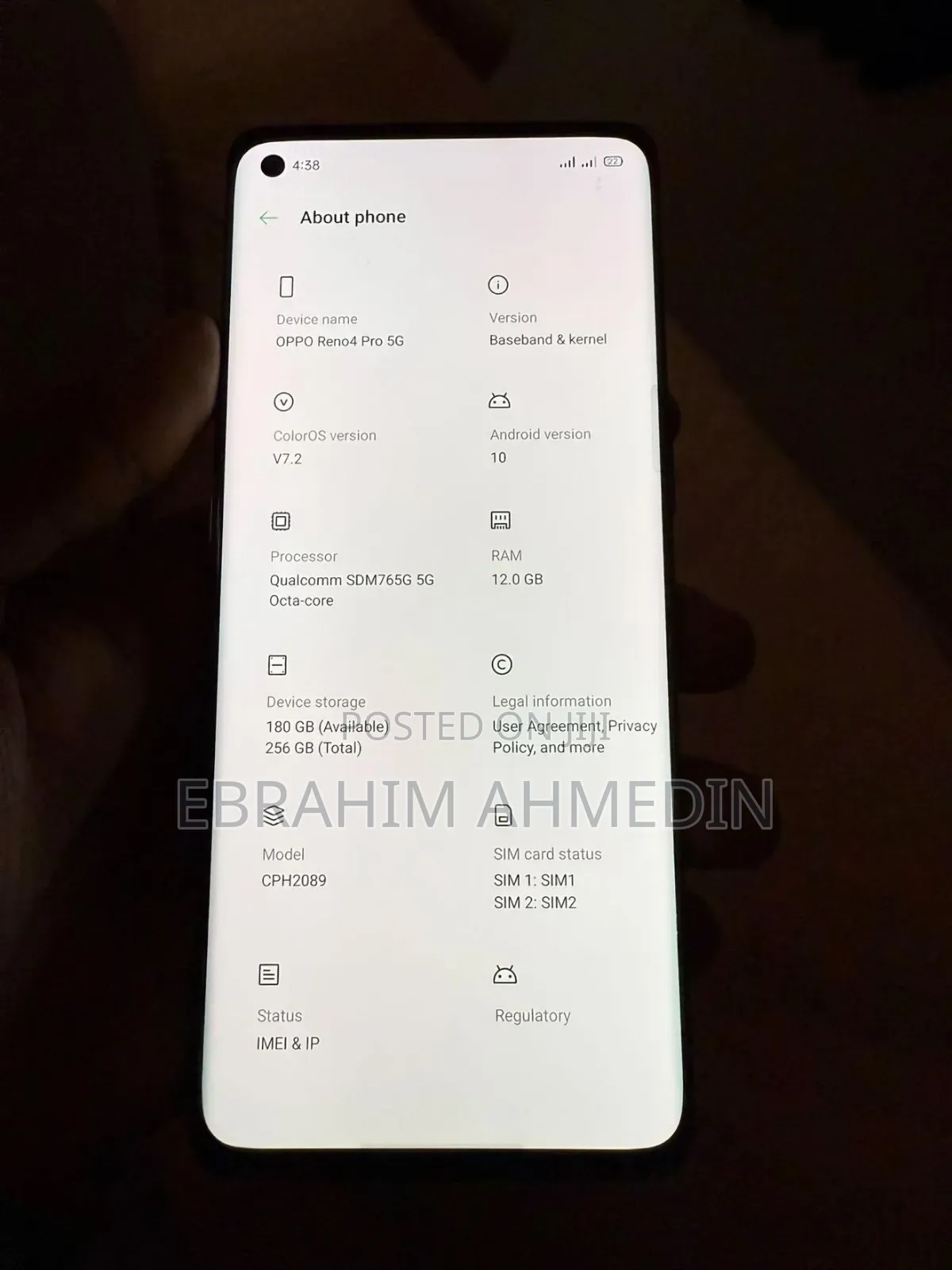 Oppo Reno4 Pro 5G 256 GB Black