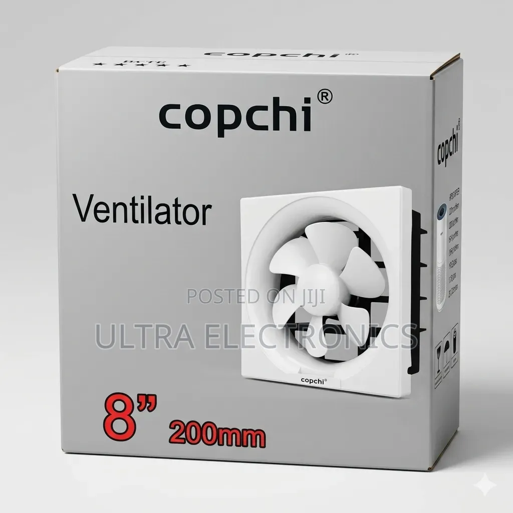 Copchi 8" (200mm) Exhaust Ventilator Fan Fresh Air, Better