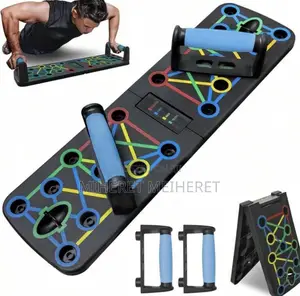 Unisex Push-Up Board, Portable Multi-Functional Foldable Fitness