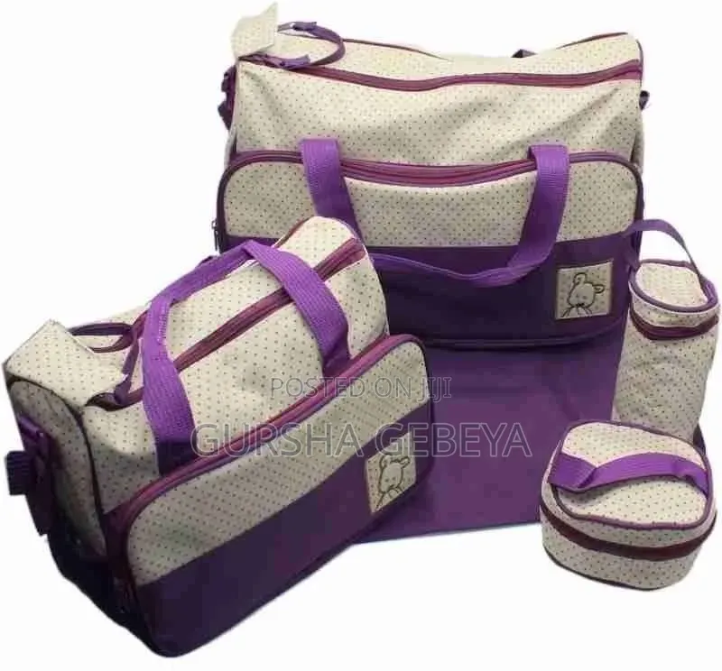 5 in 1 Mama Bag ኦሪጅናል ማቴሪያል በሳይዙ ትልቅ