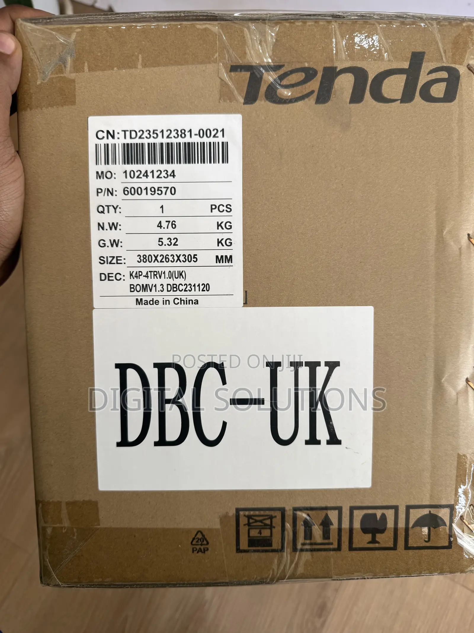 Tenda 4-Channel Ip Surveillance Kit NVR 4mp 2560x1440 Bullet Cameras