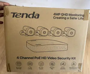 Tenda 4-Channel Ip Surveillance Kit NVR 4mp 2560x1440 Bullet Cameras