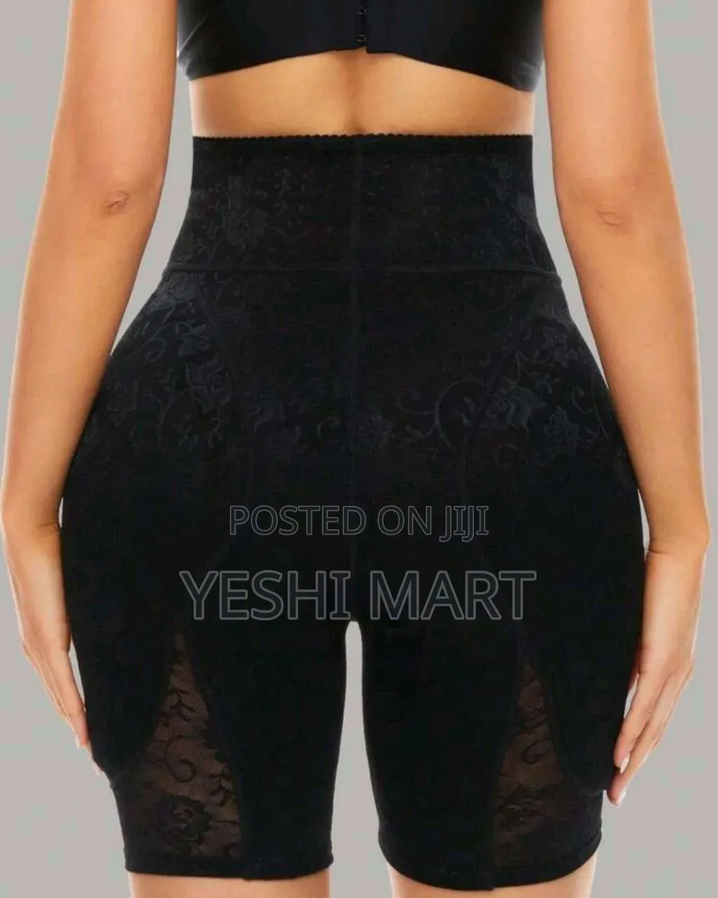 Floral Lace Removable Butt Pad Shapewear Shorts