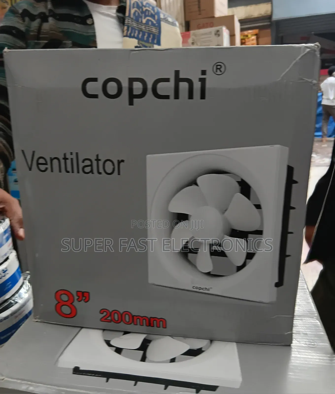 COPCHI 8-Inch (200mm) Exhaust Ventilation Fan – Wall Window Mounted