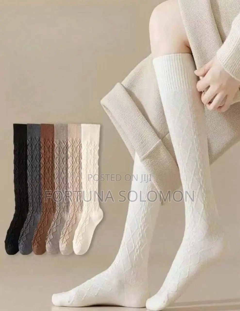 የክረምት ካልሲ Knee High Thermal Socks