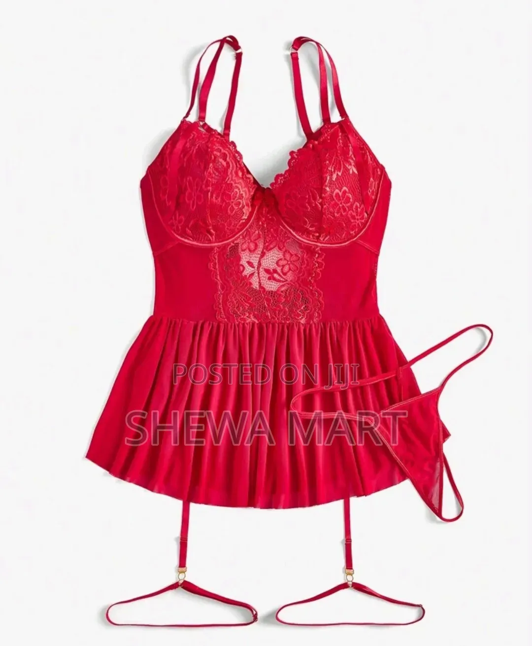 Plus Size Sexy Lingerie Set (With Underwire, Valentine's Day Edition