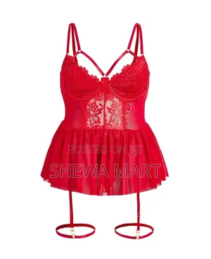 Plus Size Sexy Lingerie Set (With Underwire, Valentine's Day Edition