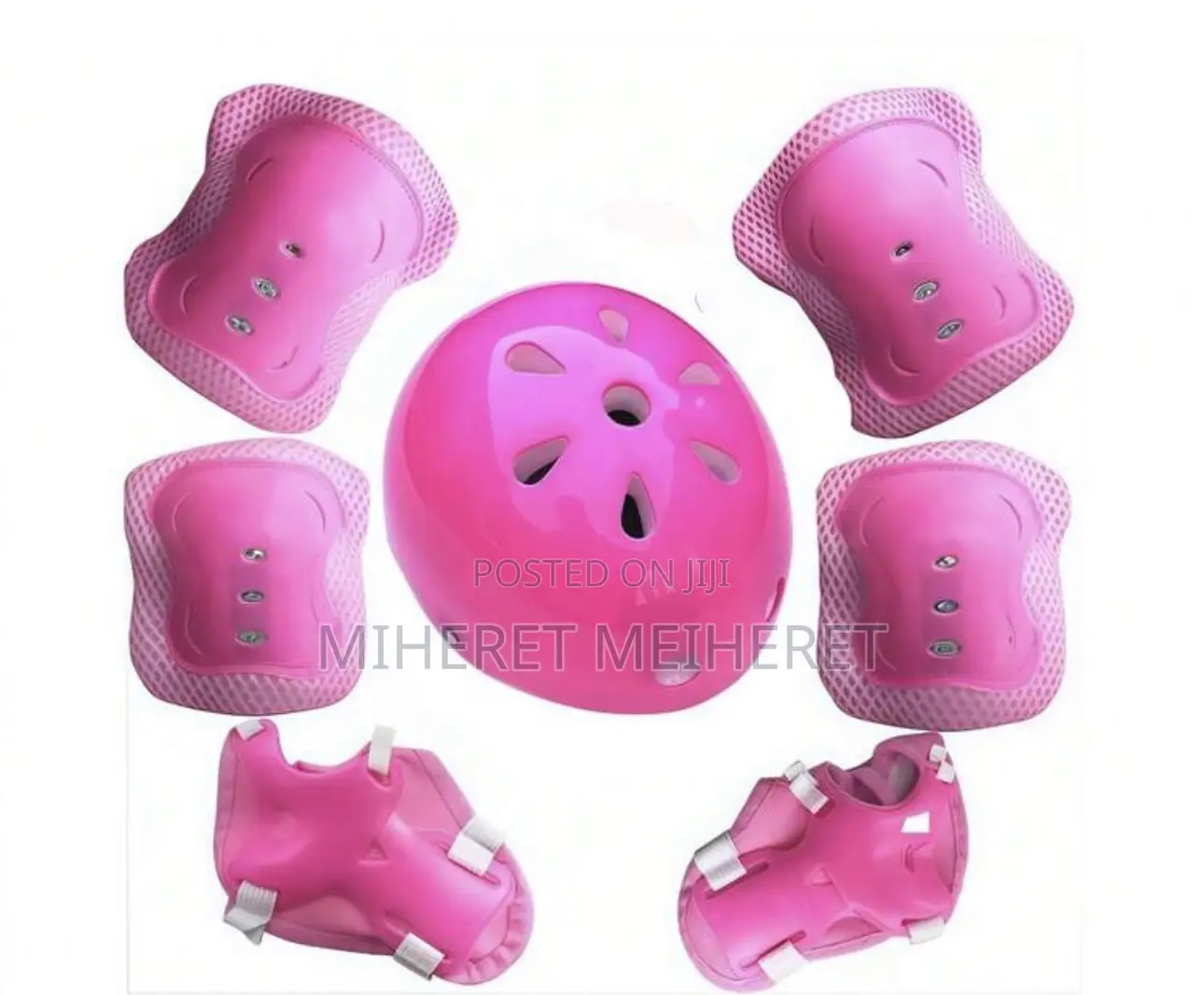 Knee, Elbow, Wrist Guard Helmet Set, Suitable for Roller Skating,