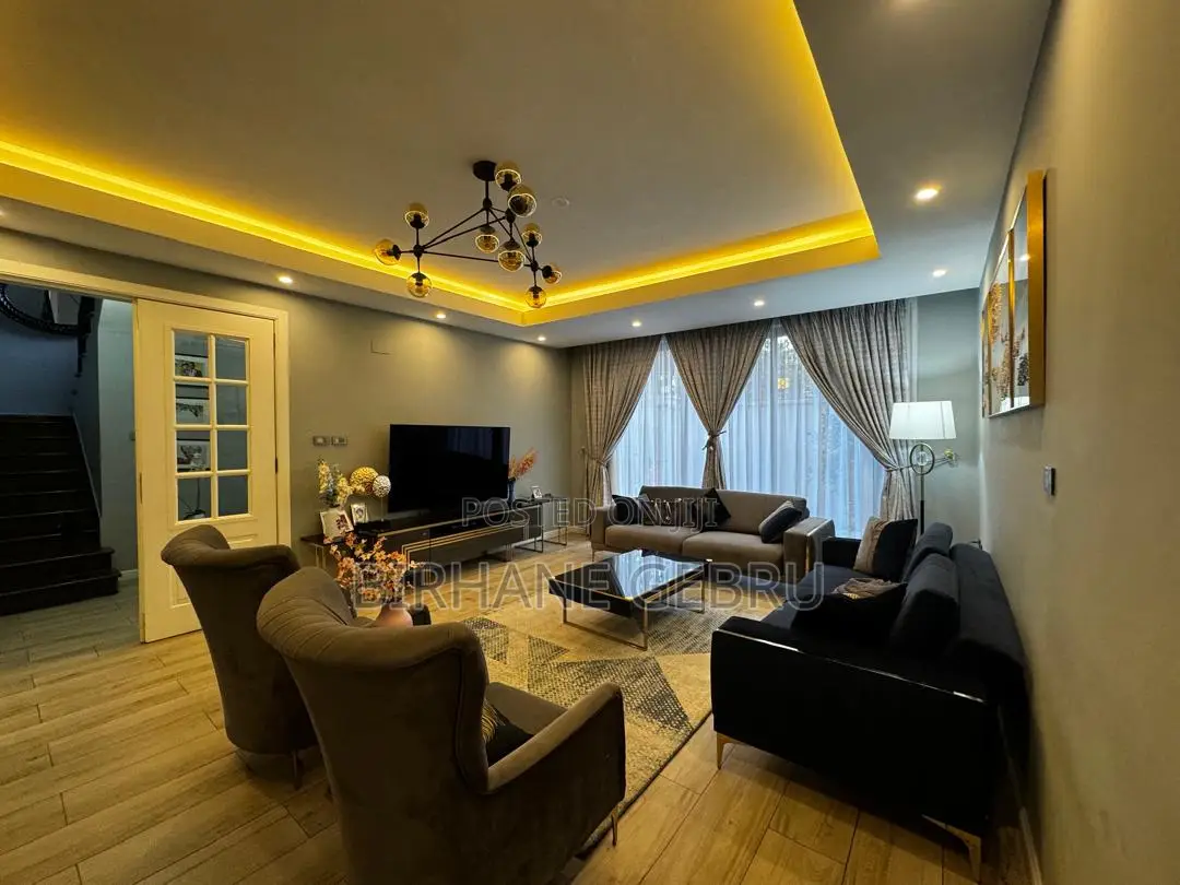 Furnished 6bdrm House in G+3, Bole for rent
