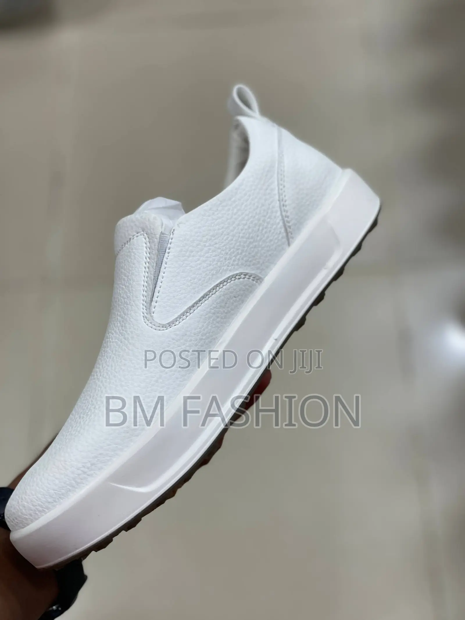 White Canvas Men's Shoes White / 39 - 44