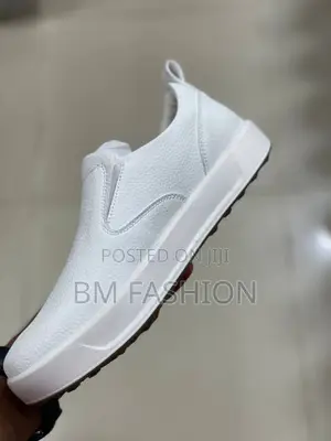 White Canvas Men's Shoes White / 39 - 44