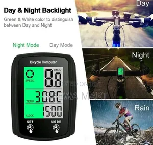 Bicycle Wireless Speedometer,Wired LCD Touch Screen Speed Mileage