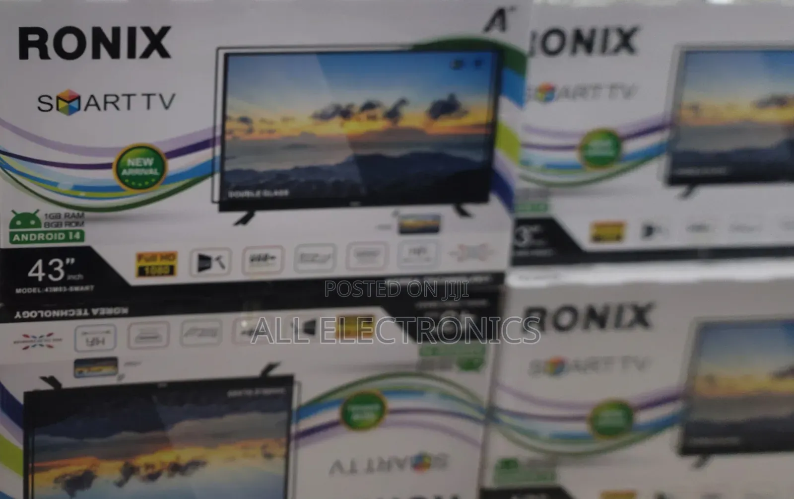 Ronix 43 Inch Double Screen TV