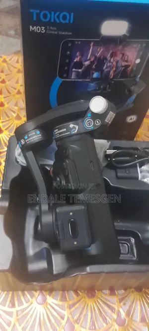 TOKQI Gimbal Stabilizer 3-Axis M03 (Ai) Tracking Wireless Microphone