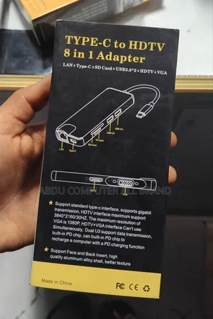 Type C to HDTV 8 in 1adapter