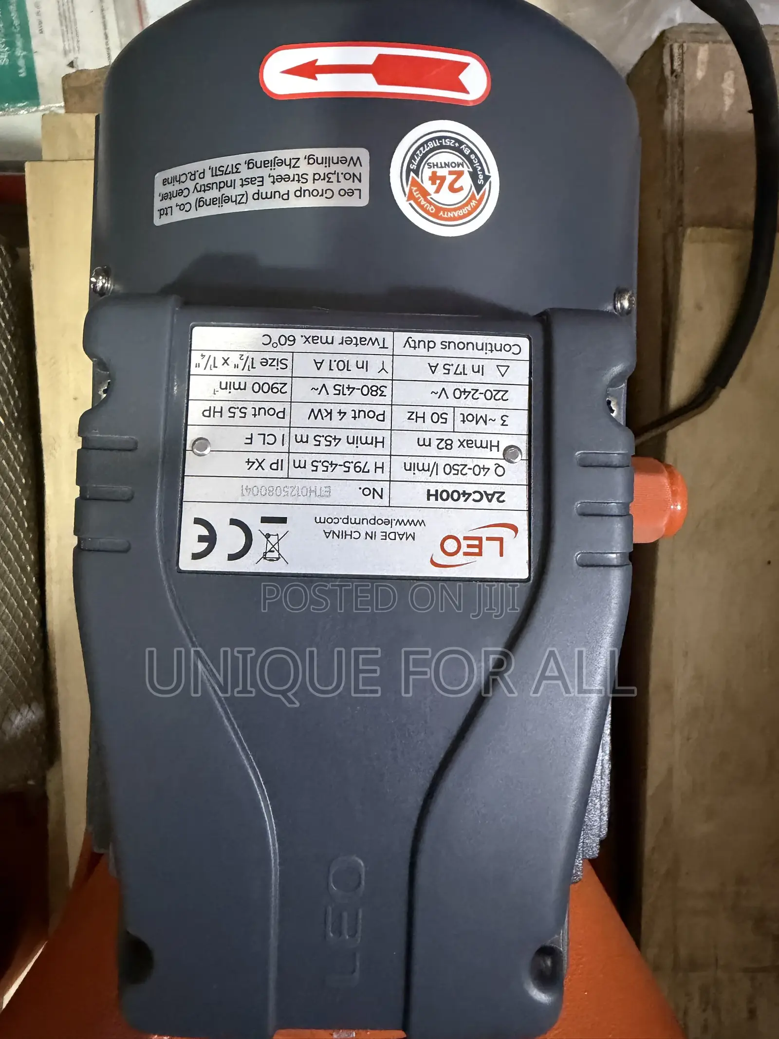 4kw(5.5hp) Leo Surface Pump