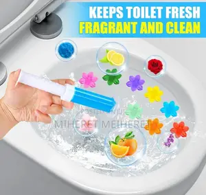 Colors Fragrances Toilet Cleaning Gel, Floral Print Toilet Gel,