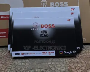 BOSS TV 43 Inch Smart Google TV (2026 Model). Enjoy Stunning Full HD