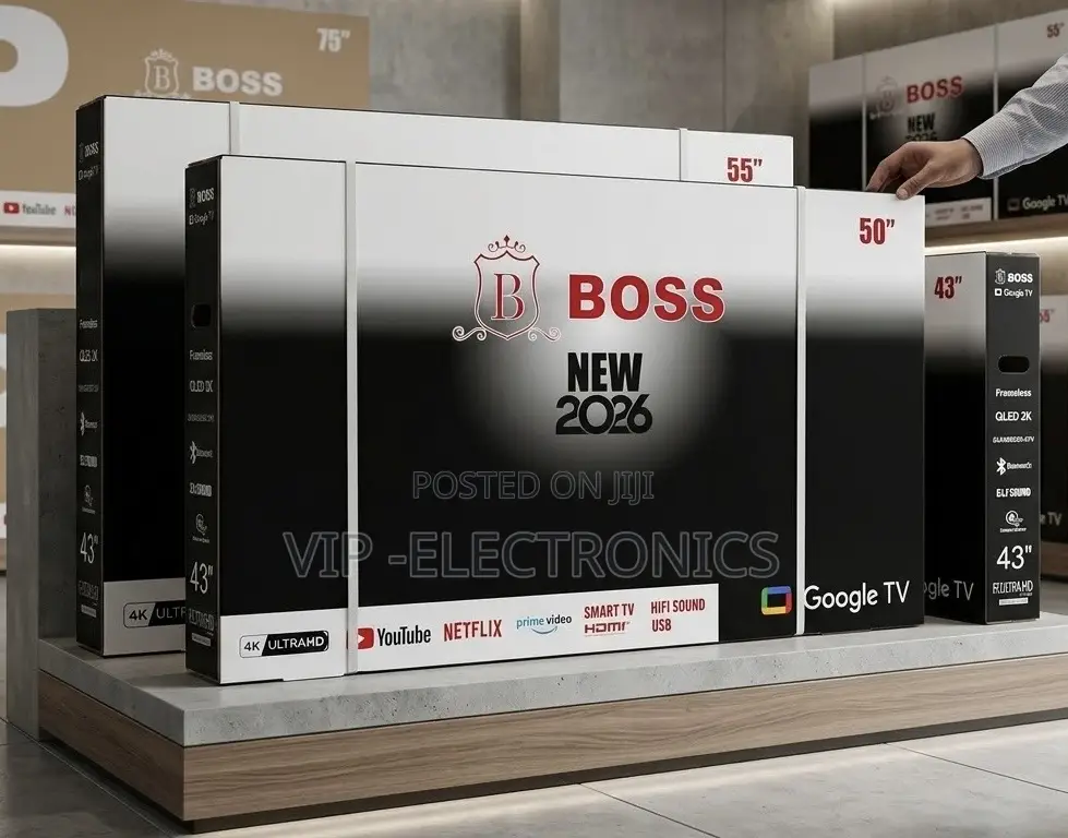 BOSS 50 Inch TV Ultra HD Smart Google TV (2026 Model) – Google