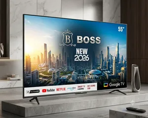Boss 55" Smart Google TV 2026 – Frameless Style, Smart Features