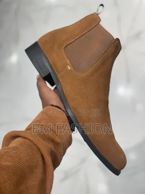 Brown Suede Chelsea Boots (Order Now )