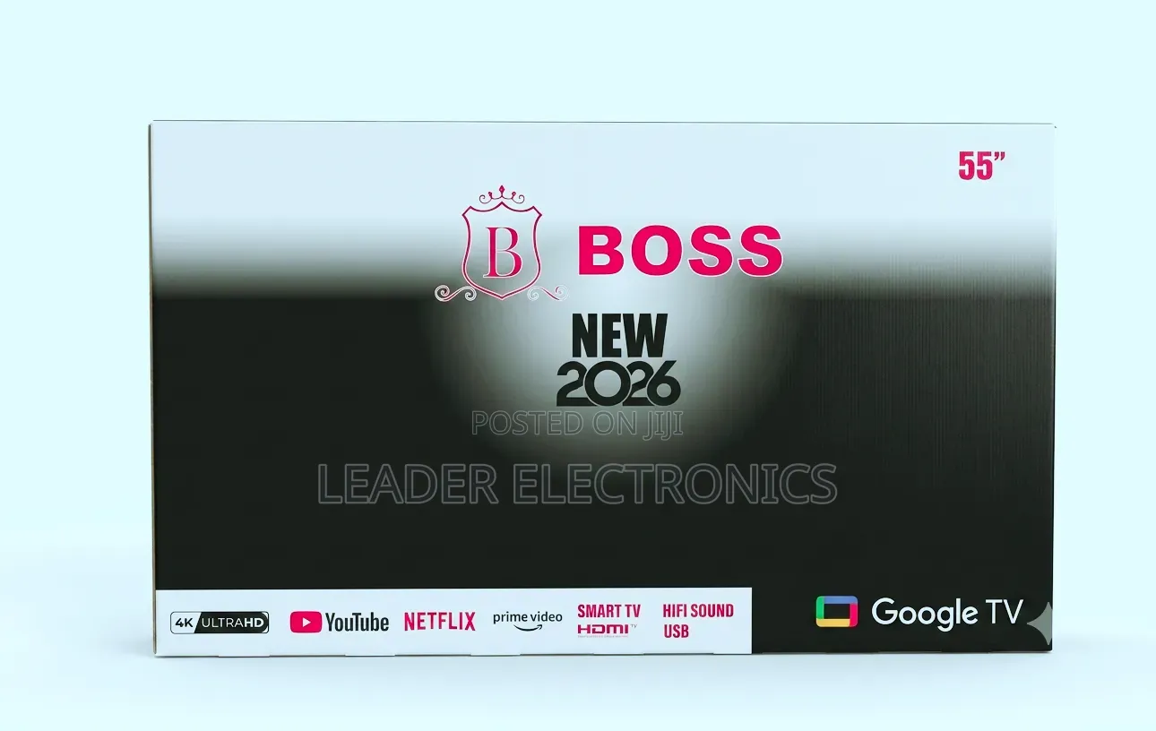 Boss 55" Smart Google TV UHD – Giant Screen, Smart Features