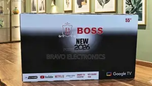 Boss TV 55" Smart Google TV – Frameless Design | New 2026 Model