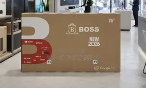 BOSS 75 Inch TV Ultra HD Smart Google TV (2026 Model)