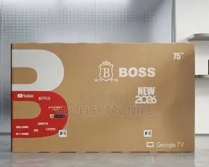 BOSS TV 75 Inch Smart Google TV (2026 Model). Featuring Ultra TV