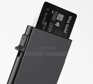 Anti-Theft Aluminum Alloy Bank Holder Wallet Mini Men/Women Wallet For