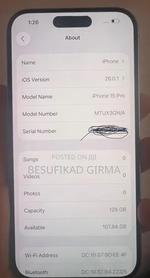 Apple iPhone 15 Pro 128 GB Gray