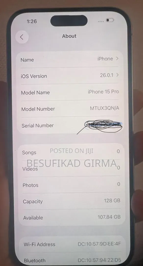 Apple iPhone 15 Pro 128 GB Gray