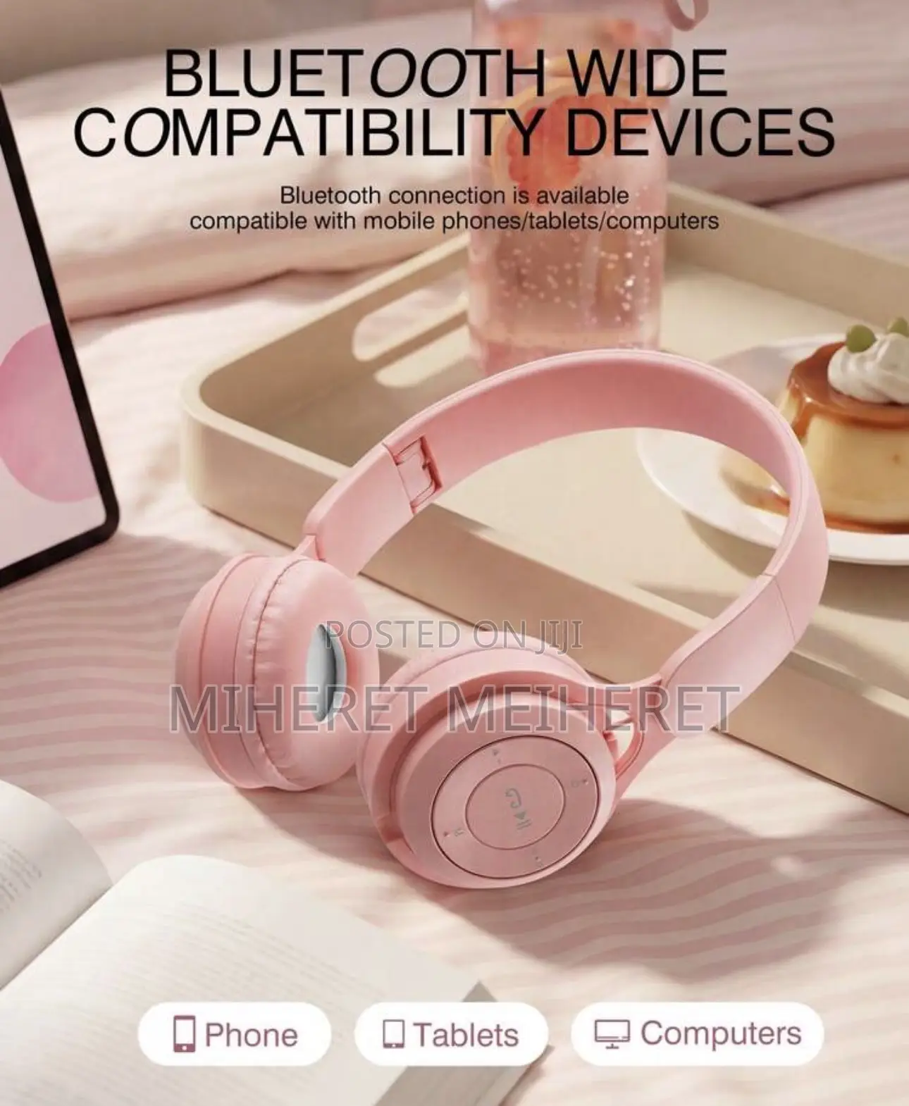 TOKQI BT Over-Ear Wireless Headphones, Multi-Color Foldable Lightweigh