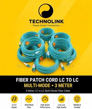 Premium LC-LC Multi-Mode Fiber Patch Cord – 3 Meter