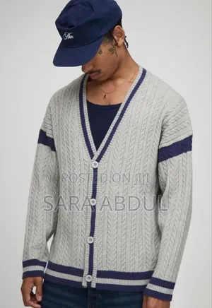 Mens Knitted Oversize Cardigan Size Medium BoohooMan Brand